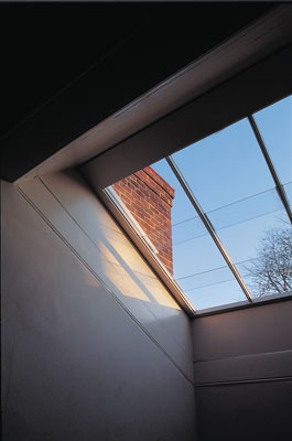 Part of the home’s heating and cooling systems involved bringing in the cool air from the cellars and releasing warm air through vents in the skylights.